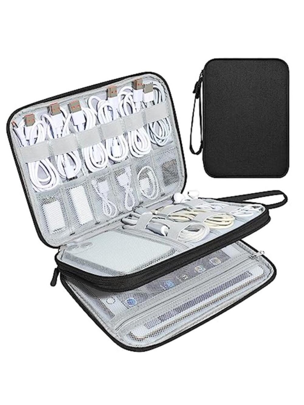 Electronics Organizer Travel, Travel Cord Organizer Case, Compact Electronics